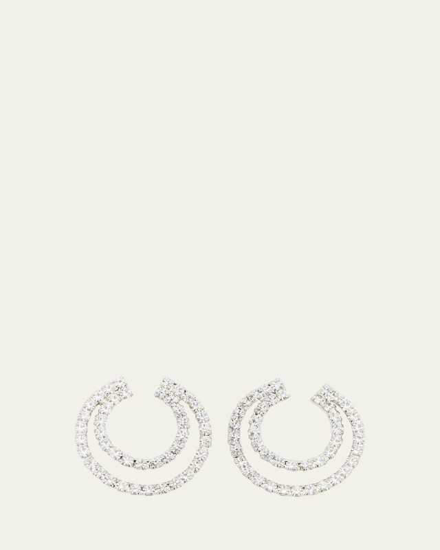 Orion Small Forward Hoop Earrings